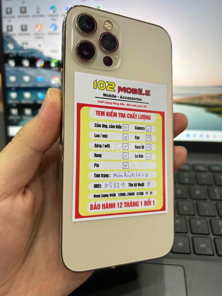 iPhone 12 Pro 128GB Vàng Gold máy full chức năng. Mua bán Điện thoại tại Thành phố Buôn Ma Thuột Đắk Lắk được đăng bởi Nguyễn Hoàng hình 1