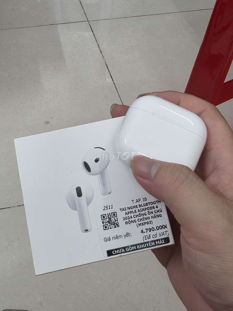 Airpod 4 ANC chống ồn fullbox bảo hành dài gl