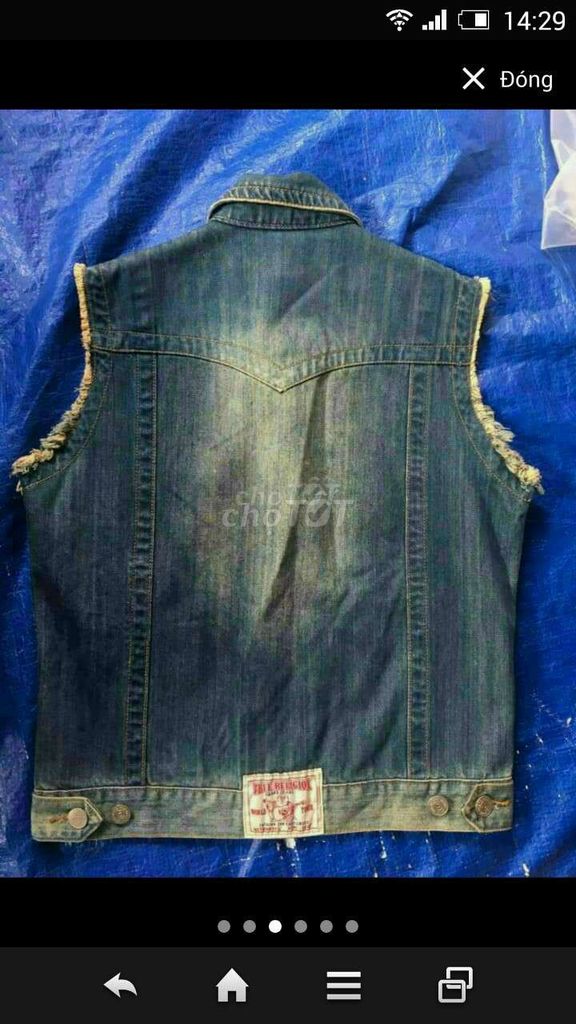 Jacket Jean: True Religion. Size S. Chính Hãng Usa