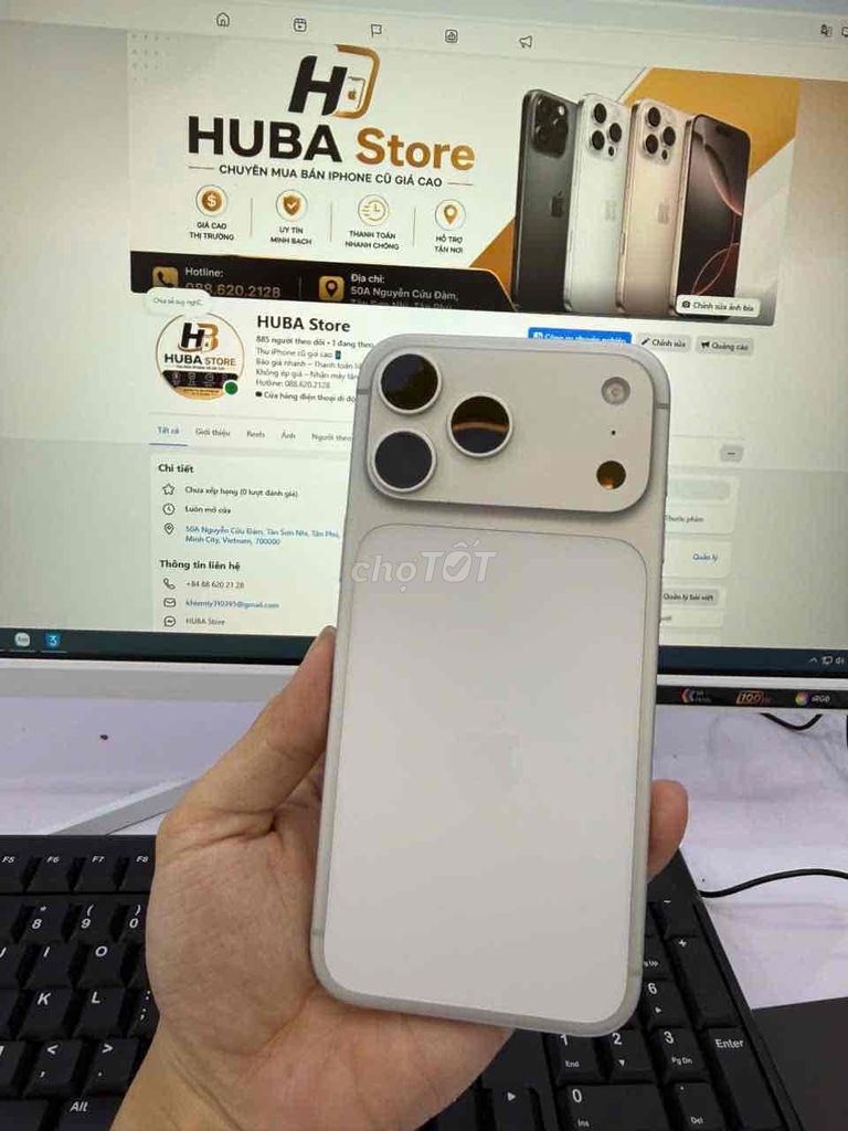 Apple iPhone 17 Pro Max Trắng. Mua bán Điện thoại tại Quận Tân Phú Tp Hồ Chí Minh được đăng bởi Vân Anh Trần hình 1