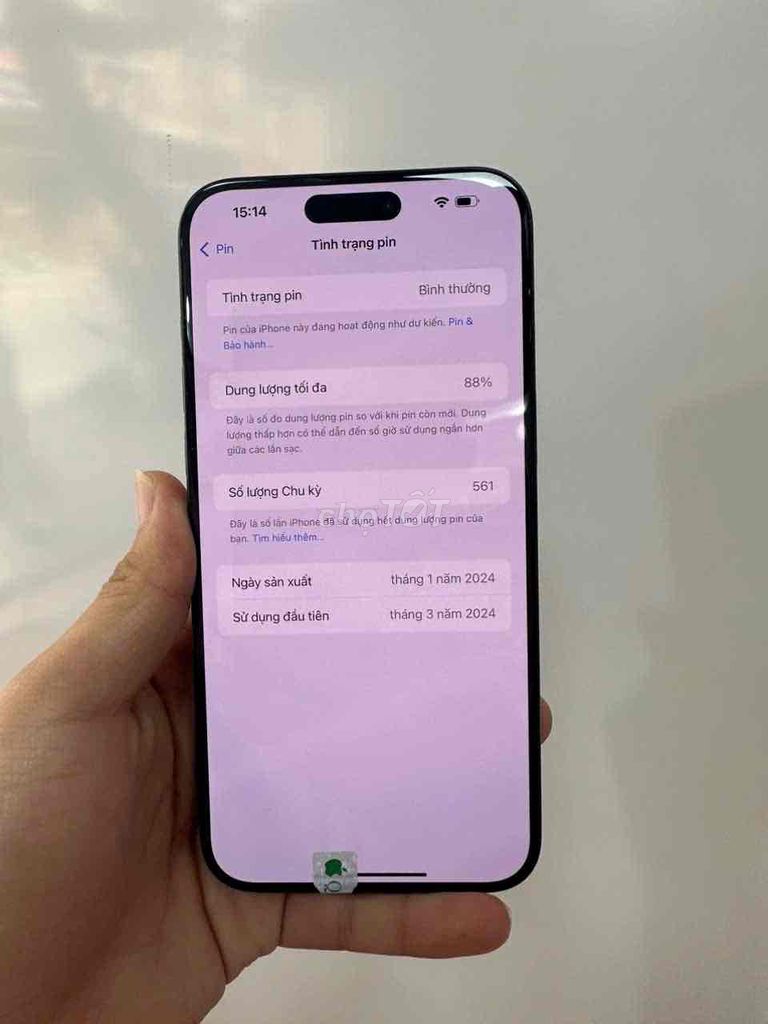 iPhone 15 Pro Max 512GB Đen. Mua bán Điện thoại tại Huyện Thanh Trì Hà Nội được đăng bởi Văn Quân hình 1