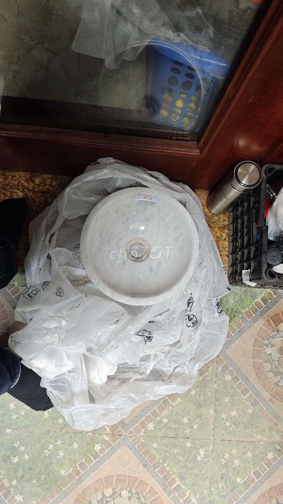 Chậu rửa mặt lavabo đá tự nhiên size 28 cm