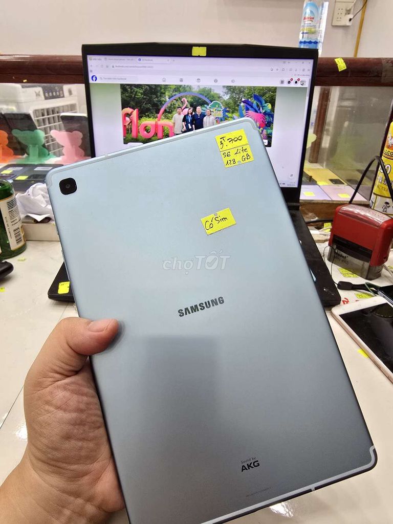Samsung Tab S6 Lite 128GB Xám 99%. Mua bán Máy tính bảng tại Thành phố Long Xuyên An Giang được đăng bởi Facebook Cầm Đồ Thúy Vân hình 1