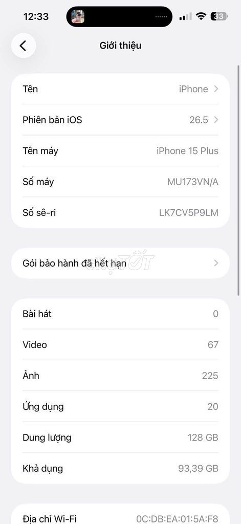 Apple iPhone 15 Plus 128GB Xanh mint 96%. Mua bán Điện thoại tại Huyện Củ Chi Tp Hồ Chí Minh được đăng bởi Hội Đồ Điện Tử hình 1
