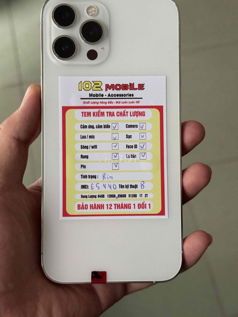 iPhone 12 Pro Max 128GB Trắng máy đẹp keng. Mua bán Điện thoại tại Thành phố Buôn Ma Thuột Đắk Lắk được đăng bởi Nguyễn Hoàng hình 1