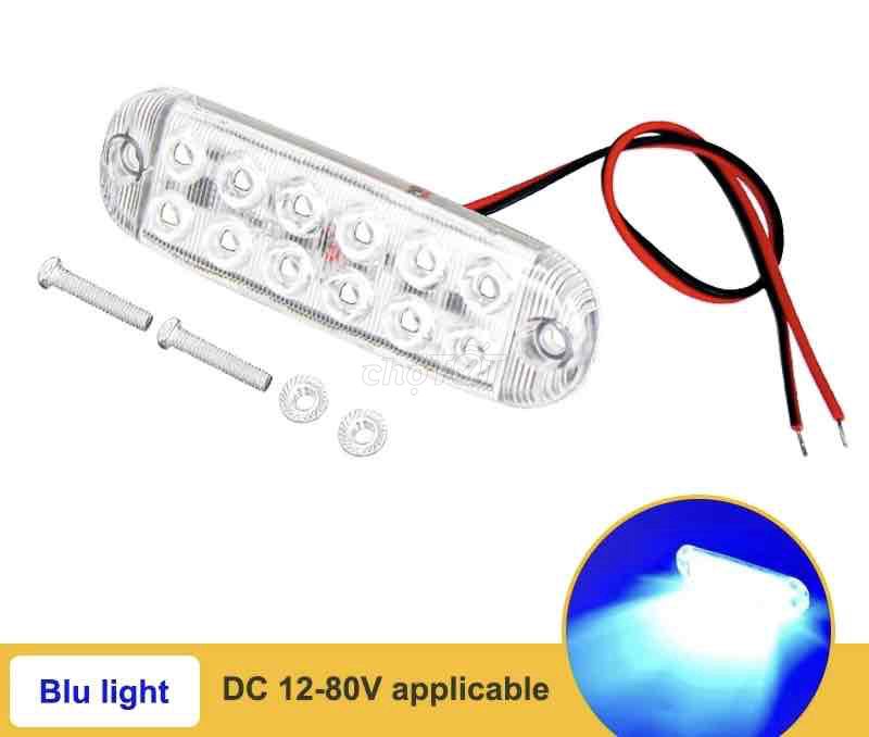 Sét 2 Đèn cảnh báo LED nhấp nháy 12 hạt hàng đôi m