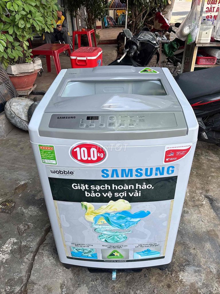 Máy giặt Samsung 10kg Trắng đã sử dụng. Mua bán Máy giặt tại Thành phố Buôn Ma Thuột Đắk Lắk được đăng bởi Tuấn tú hình 1