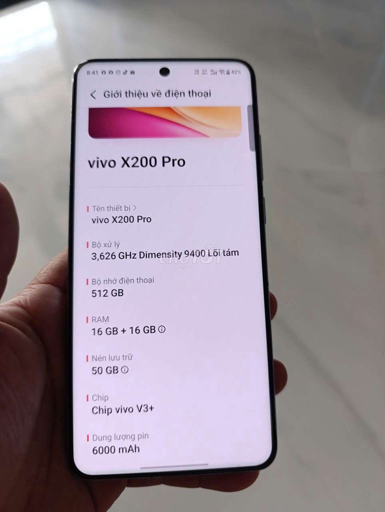 Vivo X200 Pro Xanh 16GB/512GB. Mua bán Điện thoại tại Thị xã Tân Uyên Bình Dương được đăng bởi Thích thì đến  hình 1