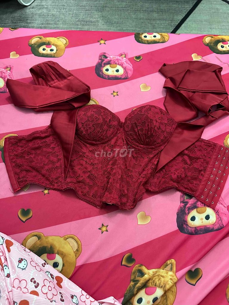 Áo lót nữ ren gợi cảm màu đỏ. Mua bán Quần áo tại Thị xã Cai Lậy Tiền Giang được đăng bởi Cẩm Tiên hình 1
