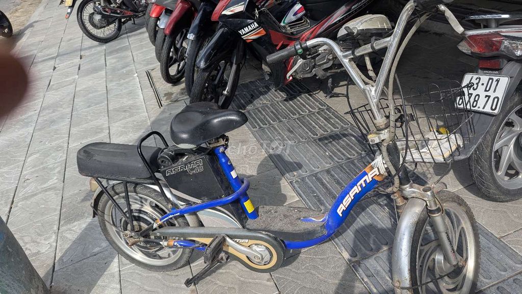 Xe đạp điện màu xanh. Mua bán Xe điện tại Quận Thanh Khê Đà Nẵng được đăng bởi truongbui hình 1