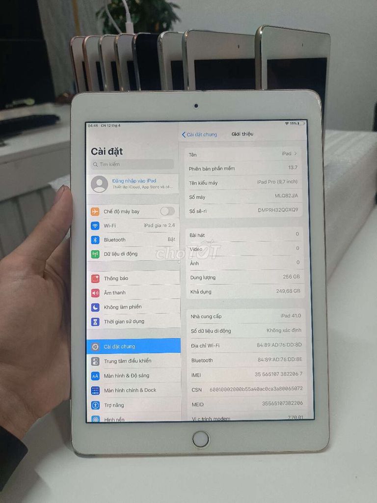 Apple iPad Pro 9.7 inch 256GB. Mua bán Máy tính bảng tại Quận Hà Đông Hà Nội được đăng bởi Thành Táo HN hình 1