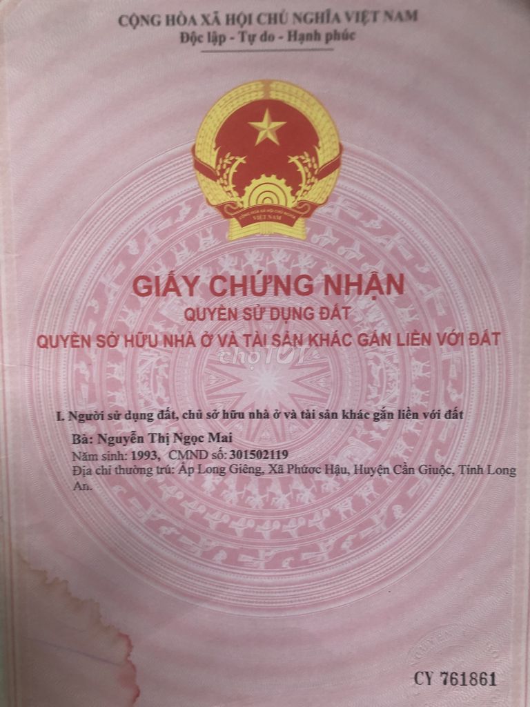 Cần bán đất vườn trong khu dân cư 174m2