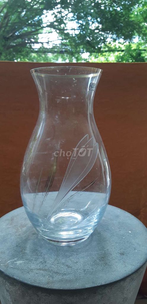 Bình cắm hoa Pha lê Tiệp Khắc 25cm trang trí. Mua bán Cây cảnh, đồ trang trí tại Quận Bình Thuỷ Cần Thơ được đăng bởi Ngọc Tiến  hình 1