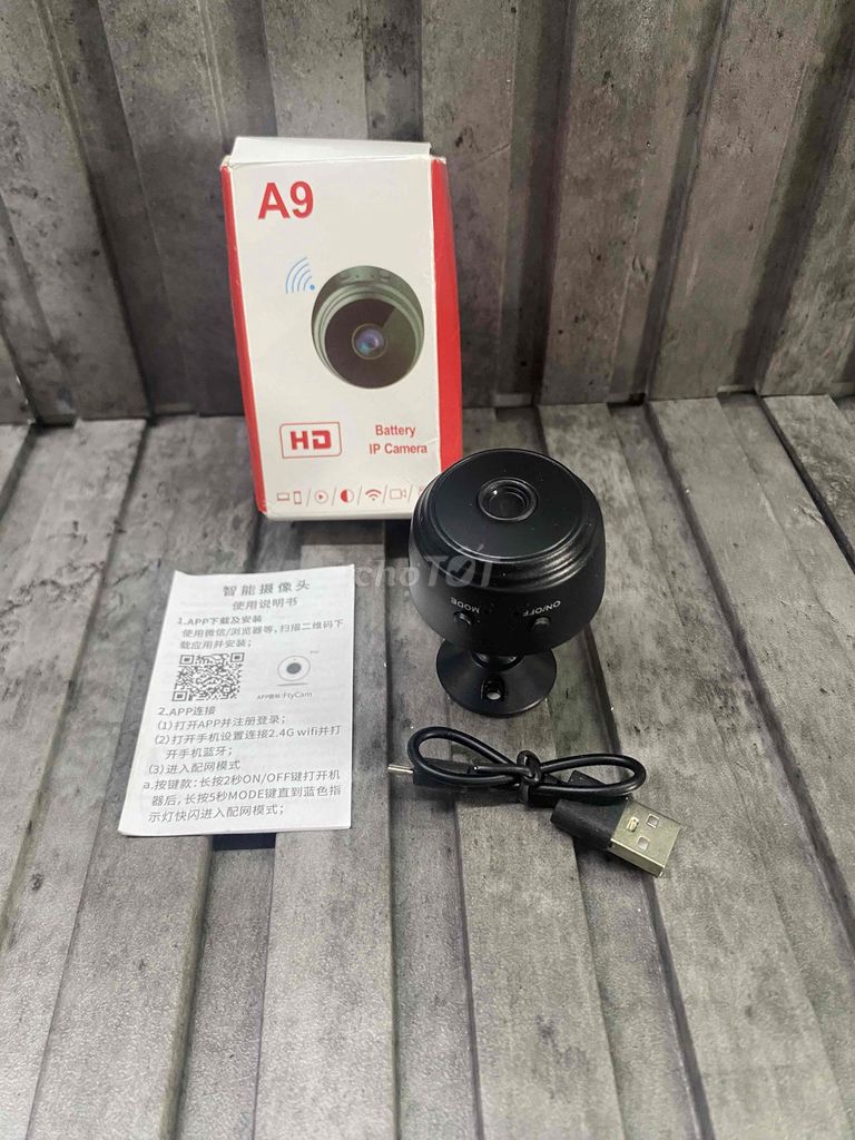 Camera IP A9 Đen HD Có pin. Mua bán Máy ảnh, Máy quay tại Huyện Nhà Bè Tp Hồ Chí Minh được đăng bởi Trân hình 1