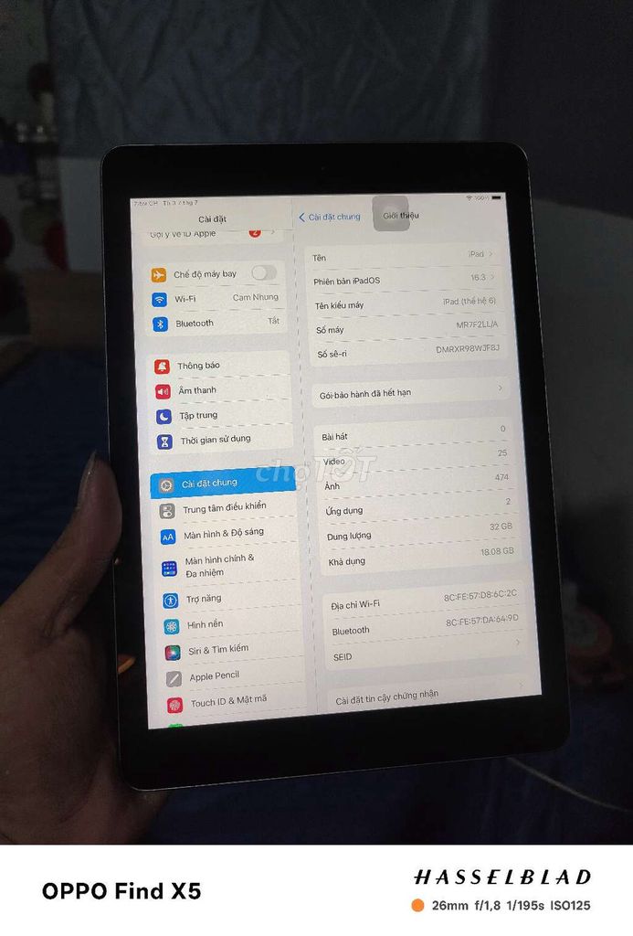Apple iPad Gen 6 Xám 32GB. Mua bán Máy tính bảng tại Thành phố Dĩ An Bình Dương được đăng bởi Lê My hình 1