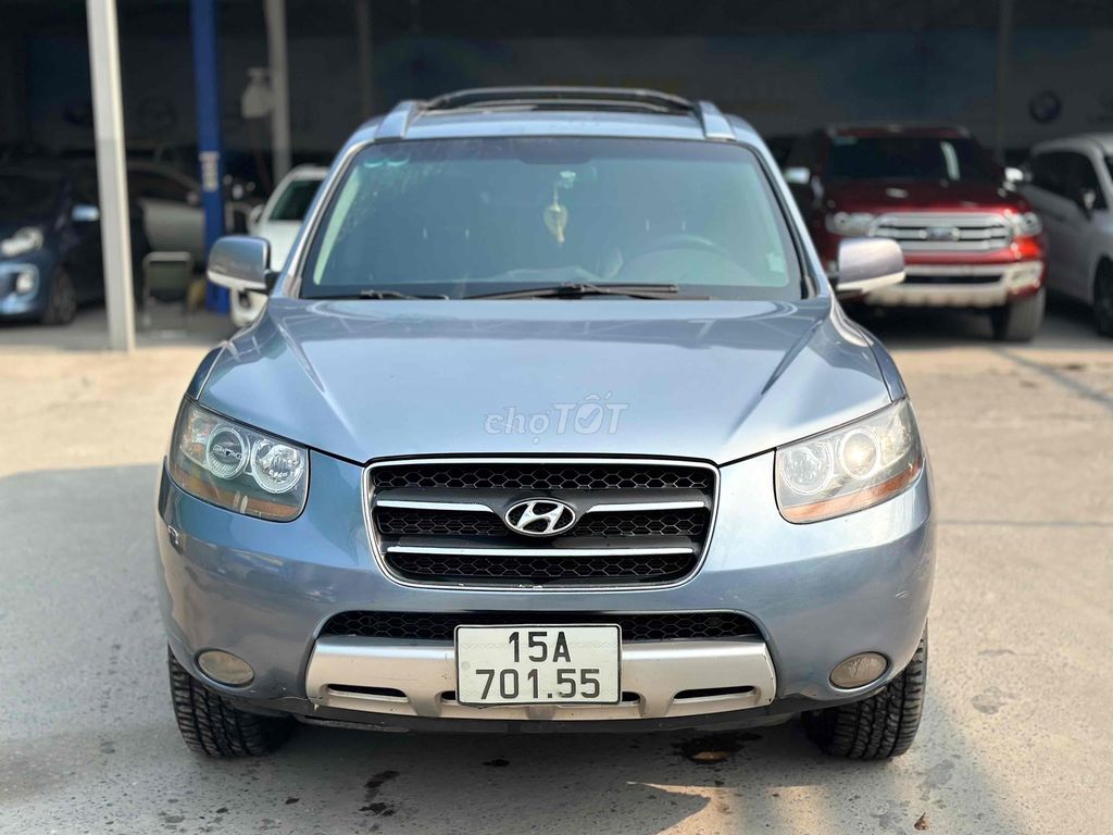 Hyundai Santa Fe 2007 2.2D MLX Xanh Máy Dầu 1 Cầu