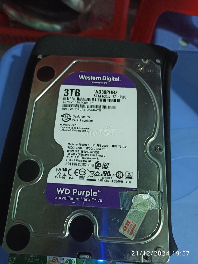 HDD 3.5 3TB ko dùng tới