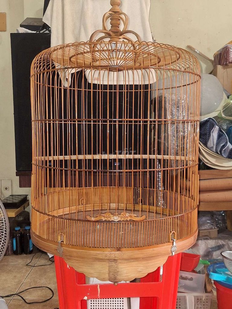 Lồng chim tre già 80 nan size 50 áo cóng. Mua bán Phụ kiện, Thức ăn, Dịch vụ tại Quận Tân Bình Tp Hồ Chí Minh được đăng bởi chieupham hình 1