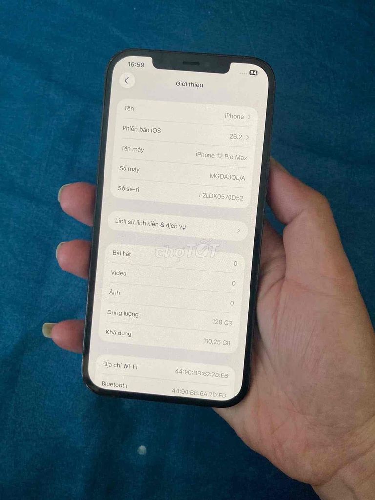 Apple iPhone 12 Pro Max 128GB Xanh. Mua bán Điện thoại tại Huyện Thống Nhất Đồng Nai được đăng bởi Minh Hoàng hình 1