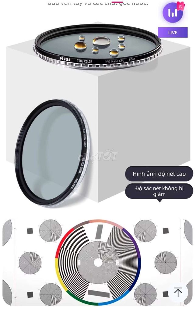 CẦN BÁN FILTER NISI PRO CPL TRUE COLOR 58mm. Mua bán Máy ảnh, Máy quay tại Quận Bình Thạnh Tp Hồ Chí Minh được đăng bởi Hung Huy hình 1