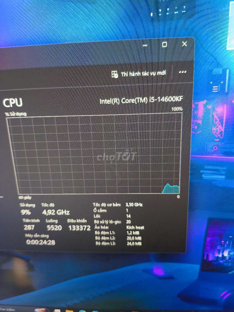 CPU Intel Core i5-14600KF Mới. Mua bán Linh kiện (RAM, Card...) tại Huyện Ea H'leo Đắk Lắk được đăng bởi quyết  hình 1
