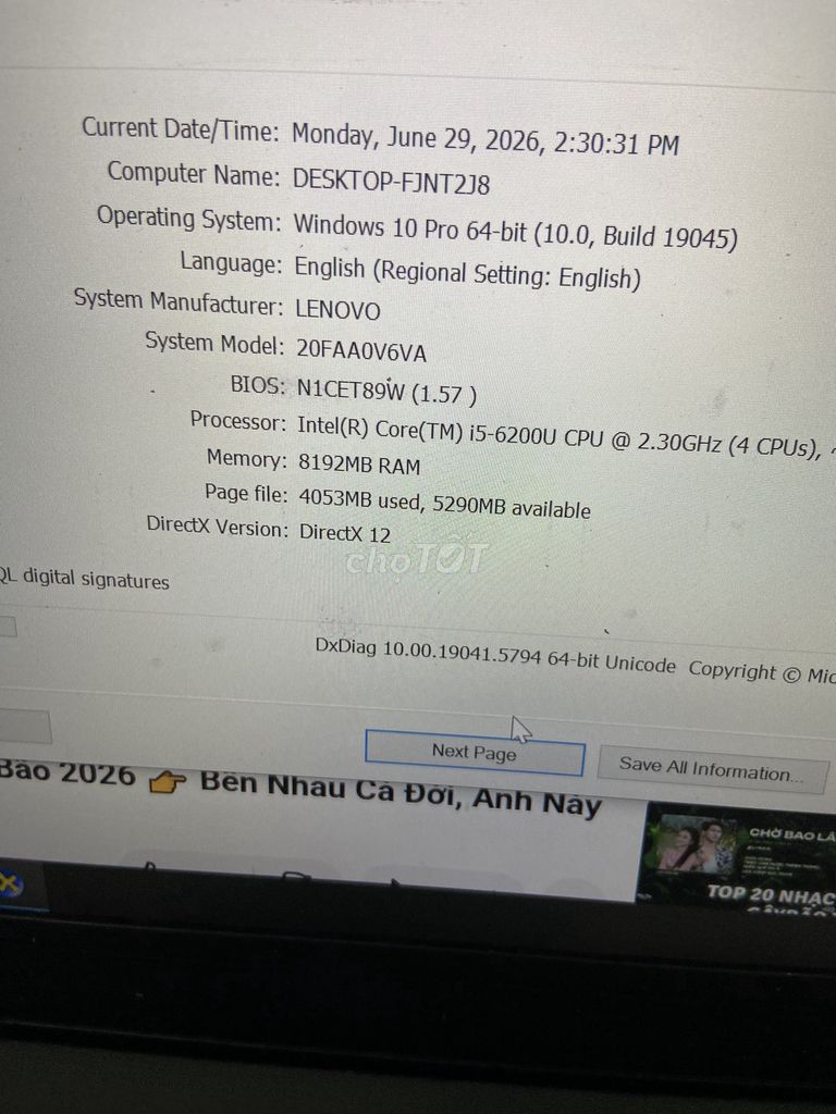 Thanhlý Lapto Lenovo T460/8/256 đẹp. Mua bán Laptop tại Quận Hà Đông Hà Nội được đăng bởi Ngô Dương hình 5