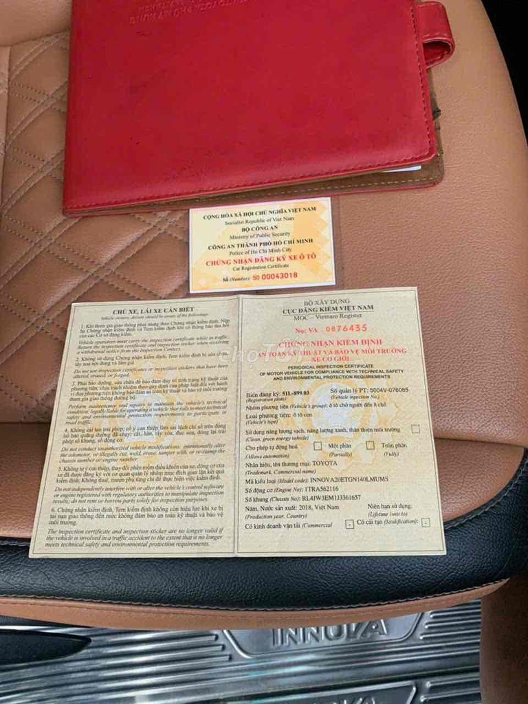 inova sãn xuất 2018 , số sản 7 túi khi. Mua bán Ô tô tại Huyện Hóc Môn Tp Hồ Chí Minh được đăng bởi THUY lAN hình 2