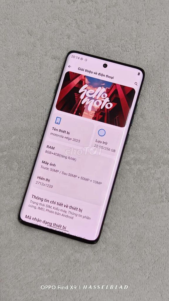 Motorola Edge 2025 256GB Đen. Mua bán Điện thoại tại Quận 1 Tp Hồ Chí Minh được đăng bởi Bảo SG hình 1