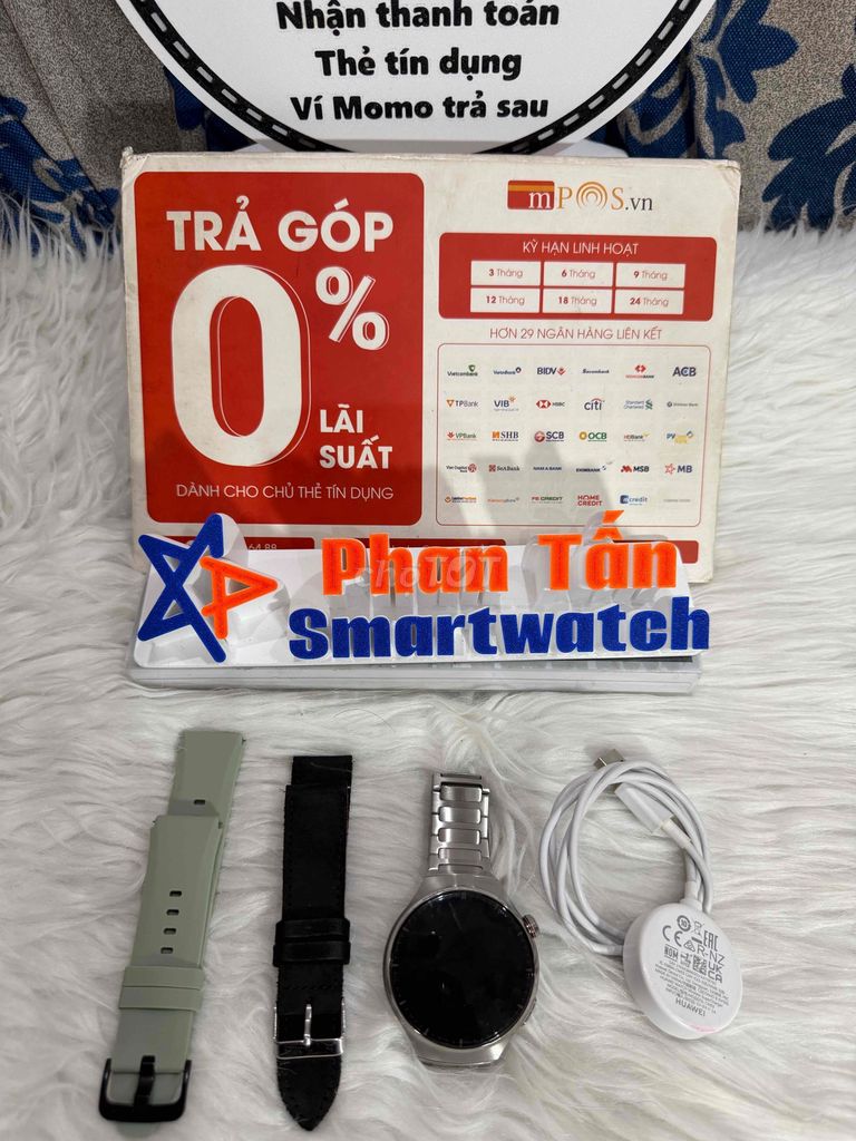 Huawei Watch 4 Pro full Titanium,dây da và silicon. Mua bán Thiết bị đeo thông minh tại Quận Tân Phú Tp Hồ Chí Minh được đăng bởi Phan Tấn SmartWatch hình 1