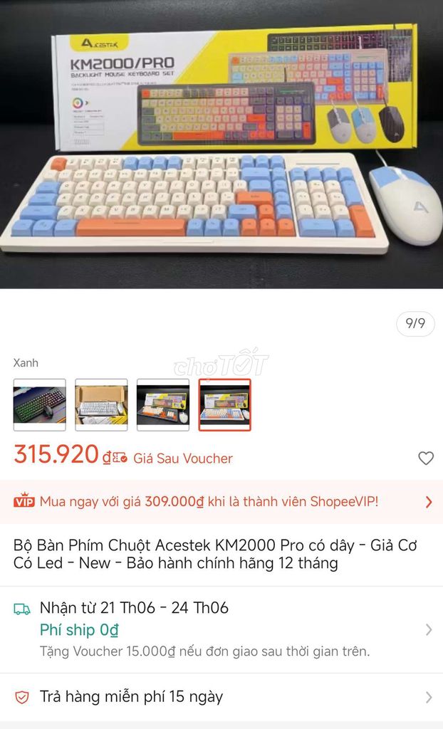Bàn phím giả cơ +chuột vừa mua ko hợp pas, mới 95%. Mua bán Phụ kiện (Màn hình, Chuột...) tại Thành phố Đà Lạt Lâm Đồng được đăng bởi Canh Nhat hình 1