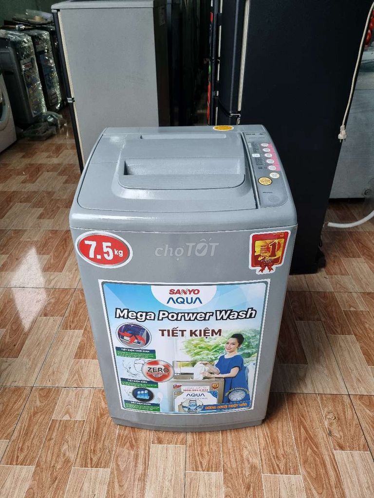 Máy giặt SANYO  7.5kg . Mua bán Máy giặt tại Thị xã Tân Uyên Bình Dương được đăng bởi Điện Máy Thanh Lý  hình 1
