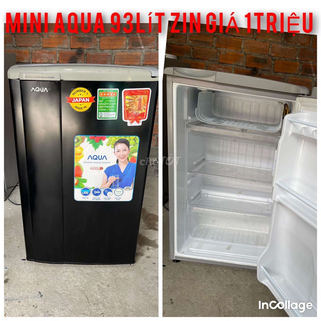 Tủ lạnh mini Aqua 93 lít Đen. Mua bán Tủ lạnh tại Thành phố Thủ Đức Tp Hồ Chí Minh được đăng bởi Quốc hình 1