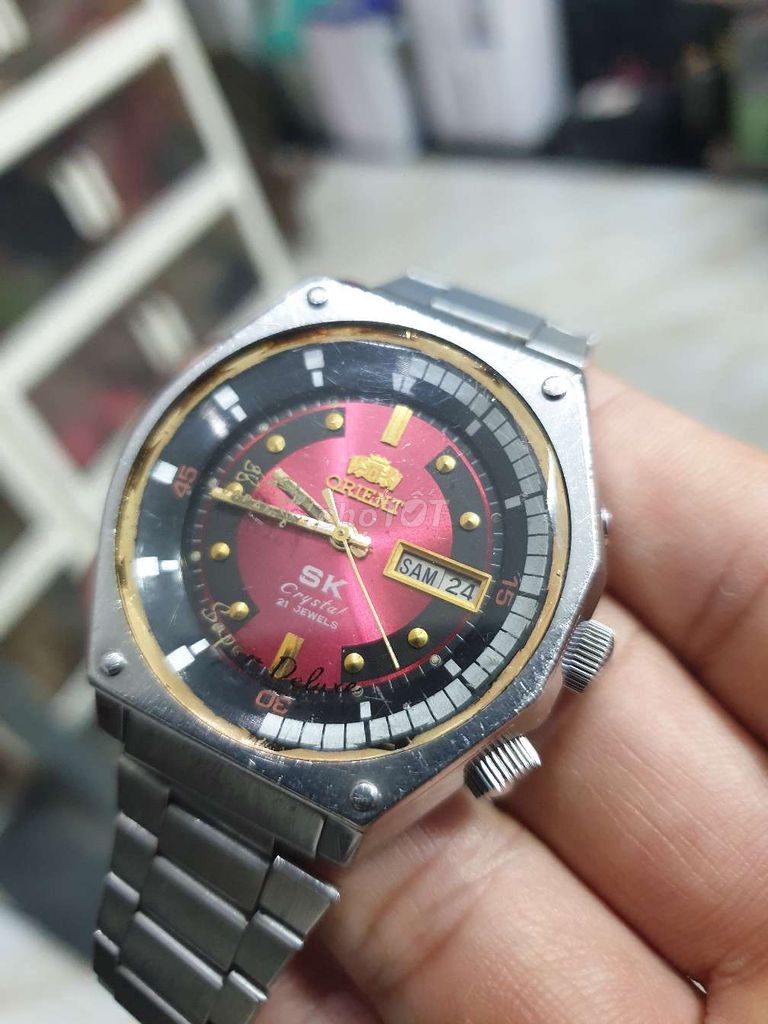 Đồng hồ Orient SK Crystal Đỏ Nam. Mua bán Đồng hồ tại Quận Lê Chân Hải Phòng được đăng bởi Đào Bá Quân hình 1