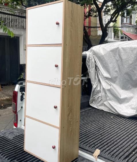 xả kho Kệ sách gỗ kệ 4 tầng để đồ đa năng tủ gỗ. Mua bán Tủ, kệ gia đình tại Quận Bình Tân Tp Hồ Chí Minh được đăng bởi Luna hình 1