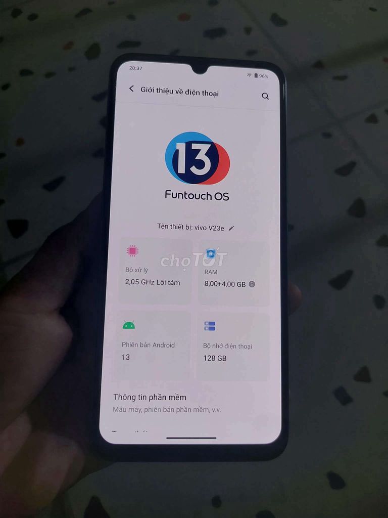 Vivo V23e 8/128GB Vân tay màn hình nhạy. Mua bán Điện thoại tại Thành phố Biên Hòa Đồng Nai được đăng bởi Nam hình 1