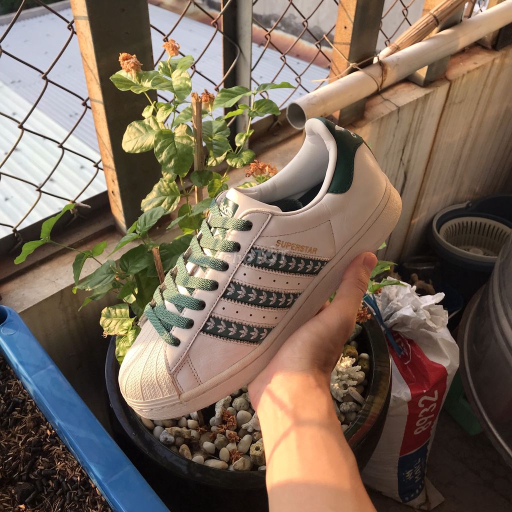 GIÀY ADIDAS SUPERSTAR WHITE GREEN