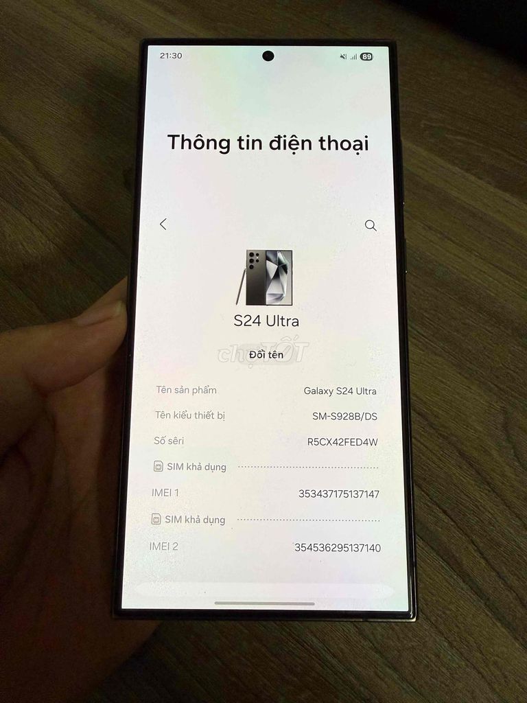 Samsung Galaxy S24 Ultra 256GB Xám. Mua bán Điện thoại tại Quận 12 Tp Hồ Chí Minh được đăng bởi Đoàn Quốc Hoài hình 1