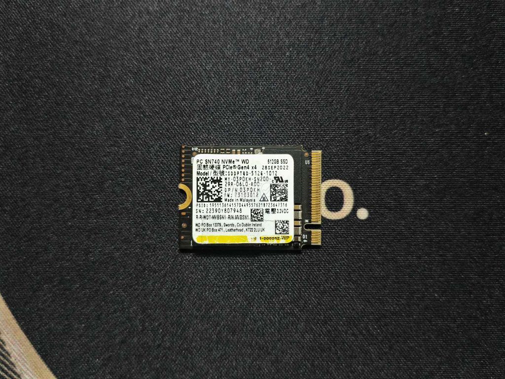 Ổ cứng SSD Western Digital SN740 512GB. Mua bán Linh kiện (RAM, Card...) tại Thành phố Thuận An Bình Dương được đăng bởi thanh van hình 1