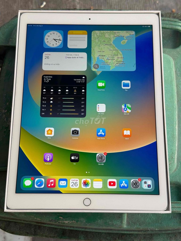 iPad Pro 12.9in 128GB có hộp, 4Loa ngoài. Mua bán Máy tính bảng tại Quận Tân Bình Tp Hồ Chí Minh được đăng bởi Văn thanh hình 1