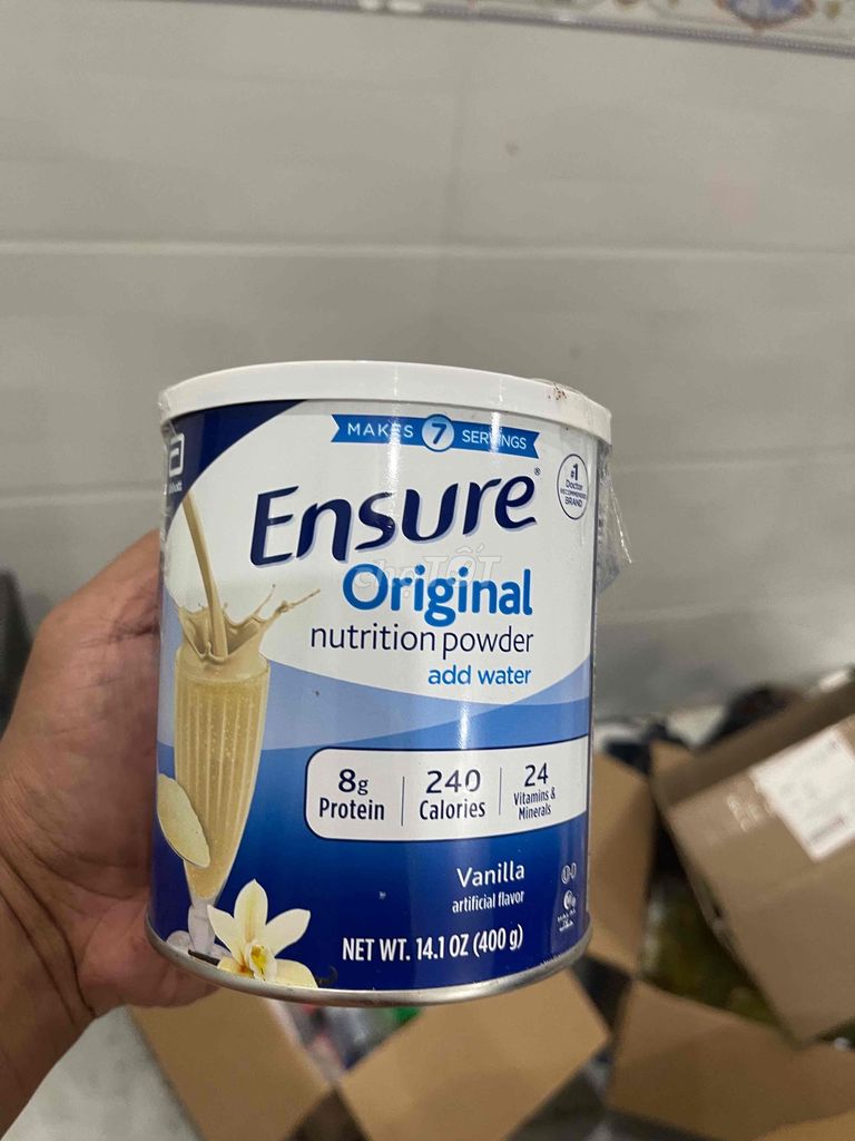 Ensure Sữa bột Vanilla 400g Mỹ 07/2027. Mua bán Đồ ăn, thực phẩm và các loại khác tại Thành phố Biên Hòa Đồng Nai được đăng bởi Nguyễn Anh Tuấn hình 1