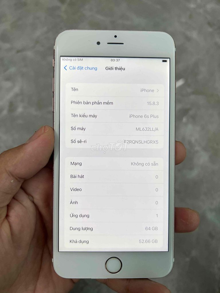 Apple iPhone 6s Plus 64GB Hồng. Mua bán Điện thoại tại Huyện Kim Sơn Ninh Bình được đăng bởi Keng  hình 1