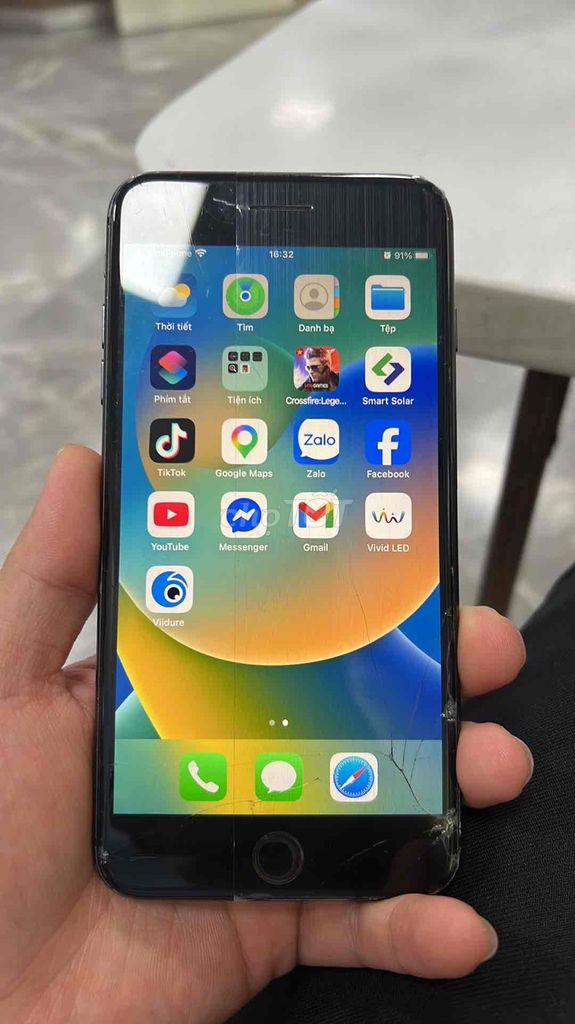 Apple iPhone 8 Plus 128GB Đen Vỡ mặt kính. Mua bán Điện thoại tại Quận Nam Từ Liêm Hà Nội được đăng bởi Trần Hoàng Linh hình 1