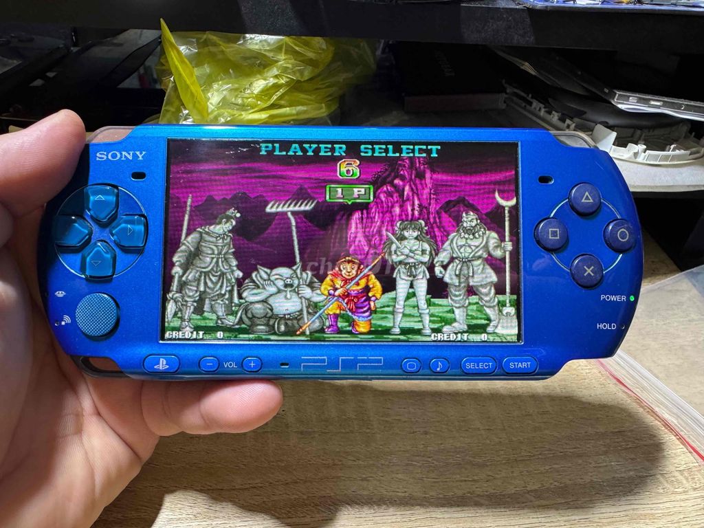Máy chơi game cầm tay Sony PSP 3000 64GB Xanh. Mua bán Thiết bị chơi game tại Quận 6 Tp Hồ Chí Minh được đăng bởi Minh Mập Shop hình 1