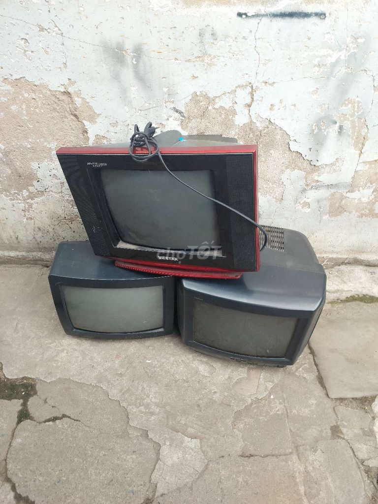 Mình thanh lý ba tivi cổ 14 inch Sony JVC