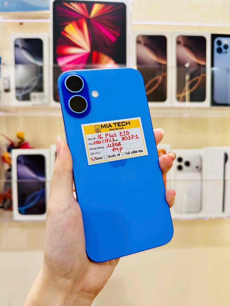 Apple iPhone 16 Plus Lock 128GB Xanh 2 SIM vật lý. Mua bán Điện thoại tại Quận Ba Đình Hà Nội được đăng bởi Huy Trần hình 1