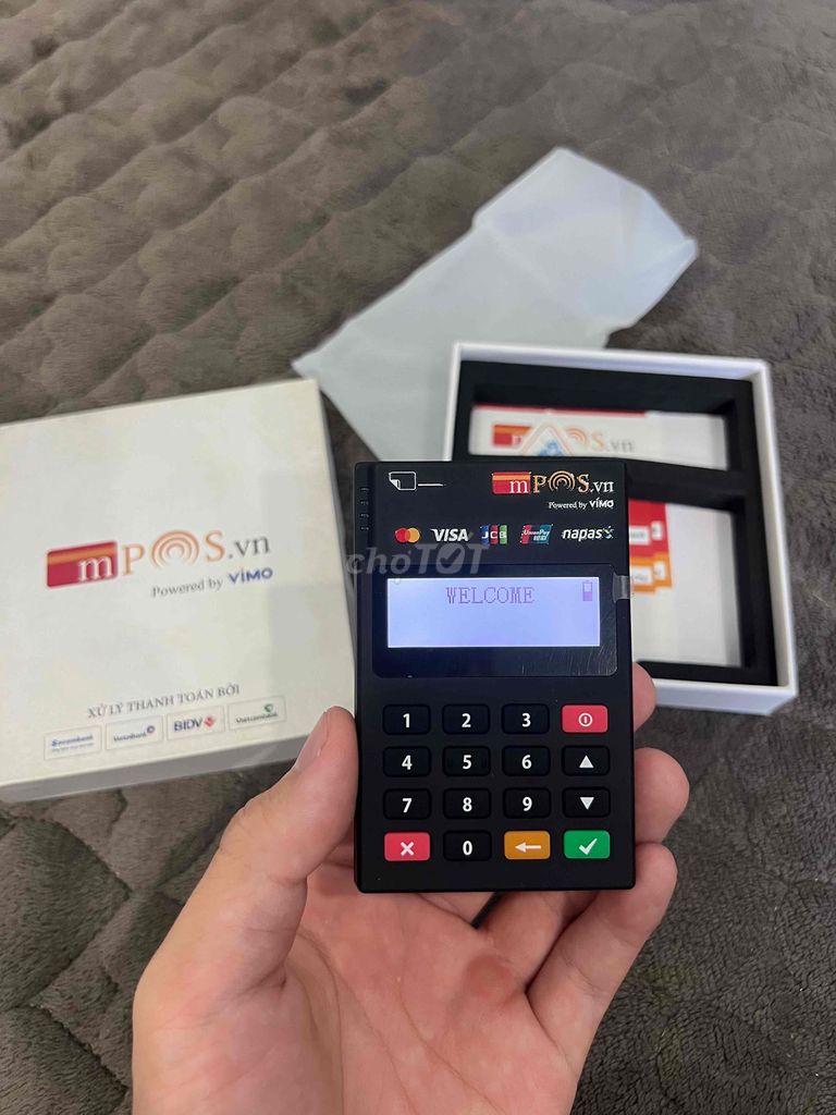 Máy quẹt thẻ mPos PR-02 Đen. Mua bán Đồ chuyên dụng, Giống nuôi trồng tại Huyện Hóc Môn Tp Hồ Chí Minh được đăng bởi Chí Thành hình 1