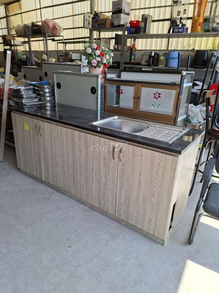 Tủ bếp gỗ MDF 1m94 kèm chậu rửa. Mua bán Tủ, kệ gia đình tại Thành phố Biên Hòa Đồng Nai được đăng bởi Bùi Huyền hình 1