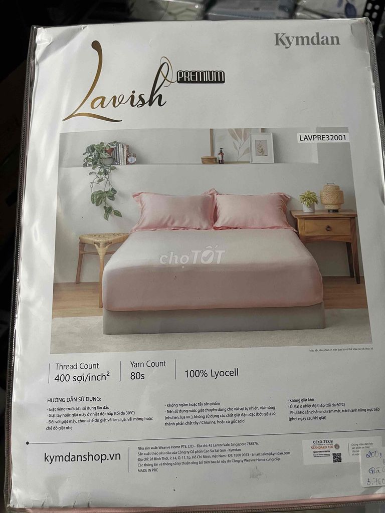 Bộ ga Kymdan Premium Lyocell 200x180. Mua bán Giường, chăn ga gối nệm tại Thành phố Thủ Đức Tp Hồ Chí Minh được đăng bởi Nội thất thanh lý hình 1