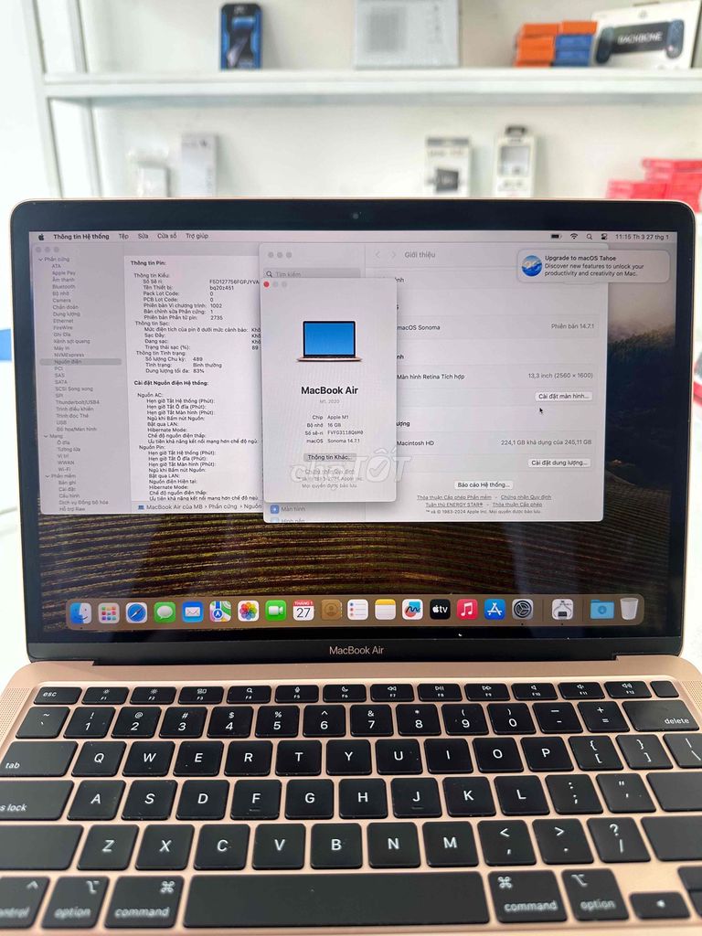 Apple MacBook Air M1 13.3 inch 16GB/256GB. Mua bán Laptop tại Thành phố Biên Hòa Đồng Nai được đăng bởi H NAM Store hình 1
