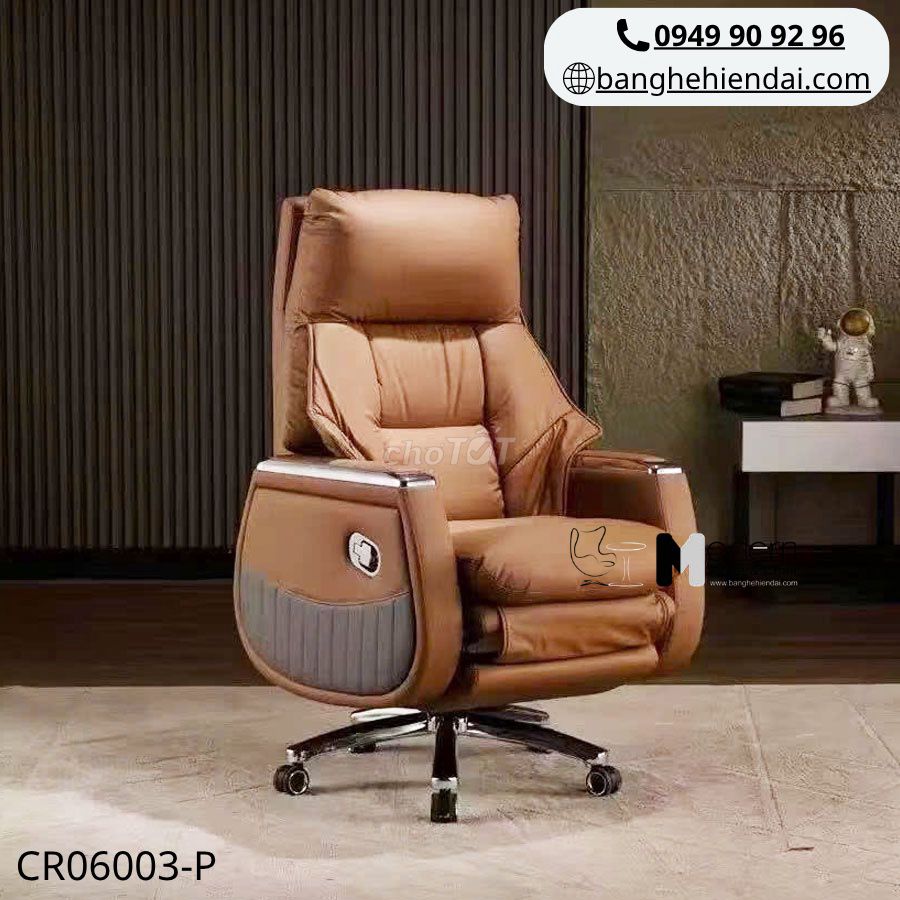Ghế giám đốc nệm da có gác chân CR06003-P tại HCM. Mua bán Đồ dùng văn phòng tại Quận 10 Tp Hồ Chí Minh được đăng bởi Bàn Ghế Hiện Đại hình 1